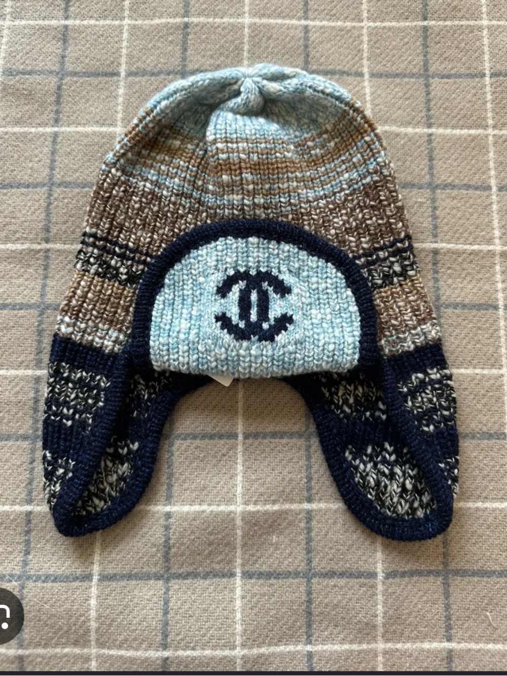 💙 Double C Designer Limited Edition Winter Collection Neige. Trapper Beanie Hat